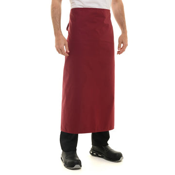 Tablier long de chef en coloris Bordeaux marque Manelli