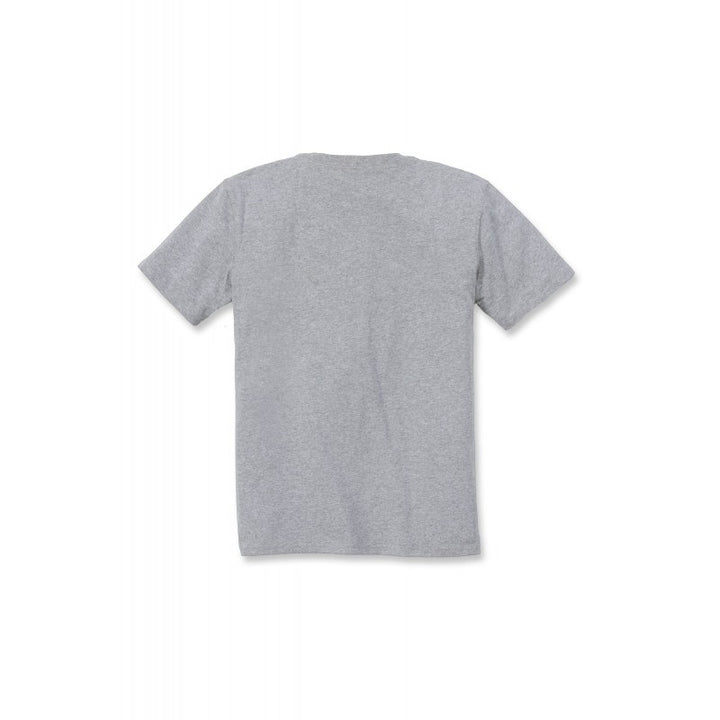 Dos Tee-Shirt de Travail Femme Manches Courtes Poche Poitrine Gris CARHARTT