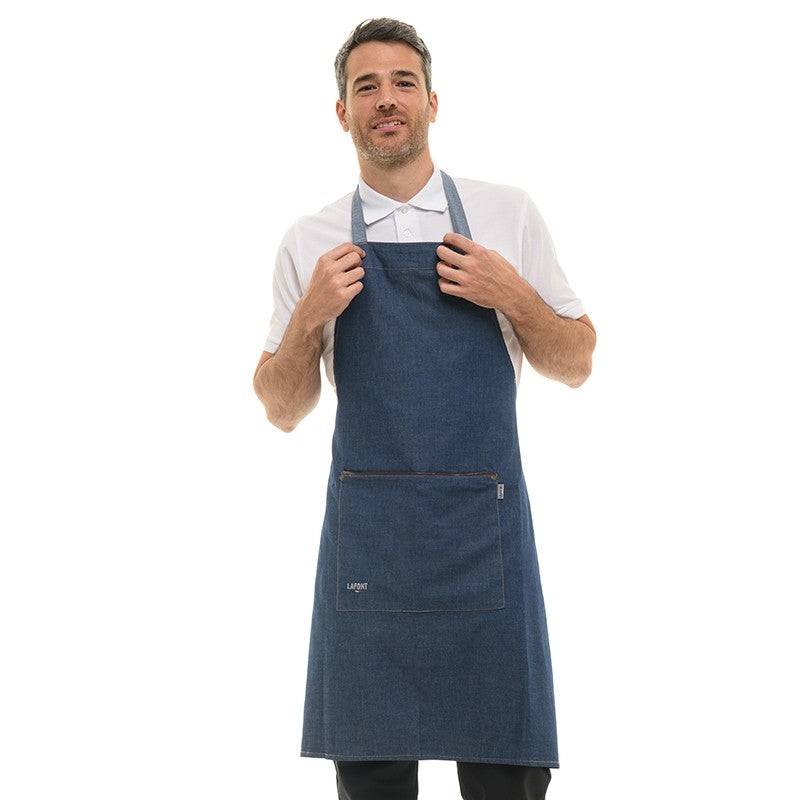 Tablier à bavette indigo VESALE Jean Lafont