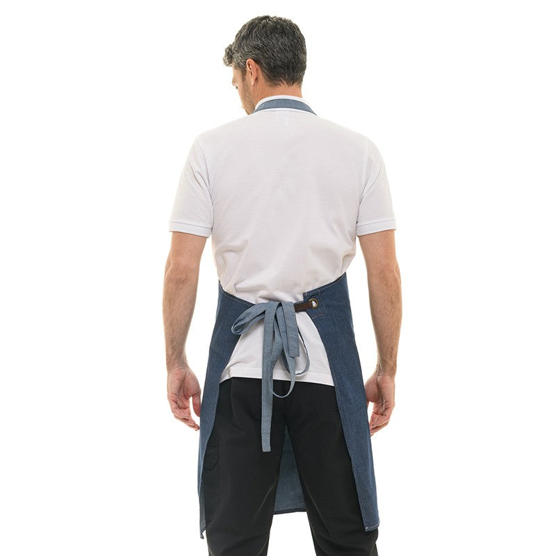 Dos du tablier à Bavette broderie Lafont VESALE