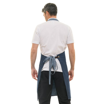 Dos du tablier à Bavette broderie Lafont VESALE