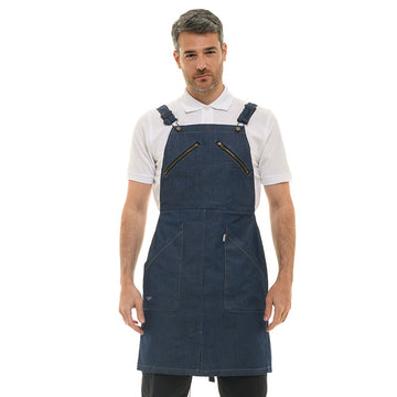 Tablier en jeans denim de la marque Lafont 406