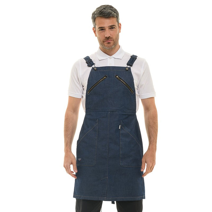 Tablier en jeans denim de la marque Lafont 406