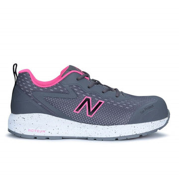 Basket de travail grise et rose pour femme norme S1P New Balance