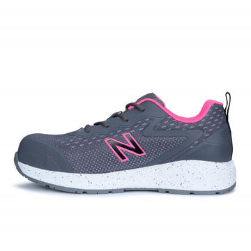 Basket de sécurité basses coloris gris et rose pour femme New Balance