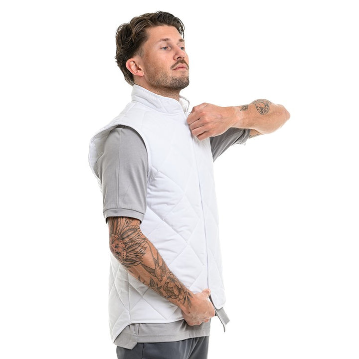 Veste sans manche blanche à Zip pour le froid Robur