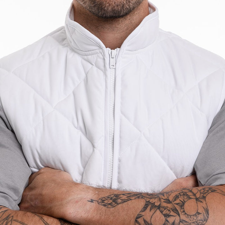 Détail fermeture zip gilet antifroid boulanger cuisinier Robur