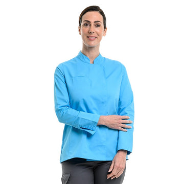 Veste de Cuisine Femme légère Californie Turquoise Manelli