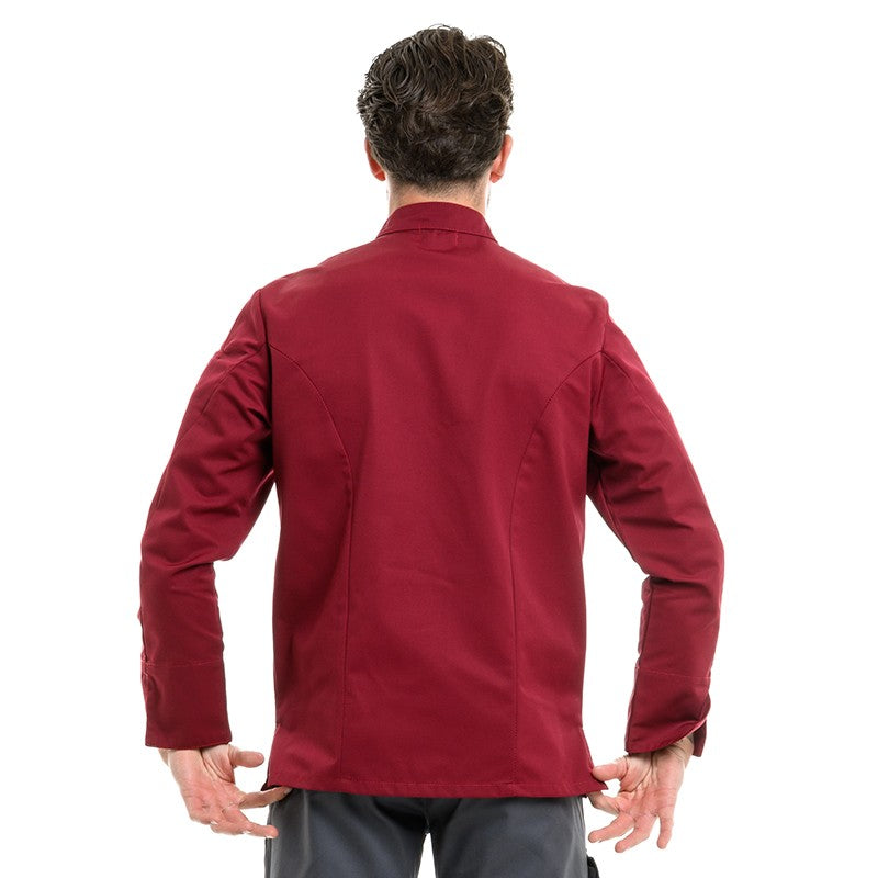 Veste professionnelle pour homme couleur bordeaux Texas Manelli