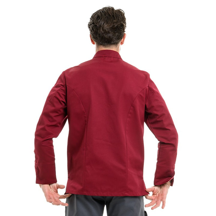 Veste professionnelle pour homme couleur bordeaux Texas Manelli