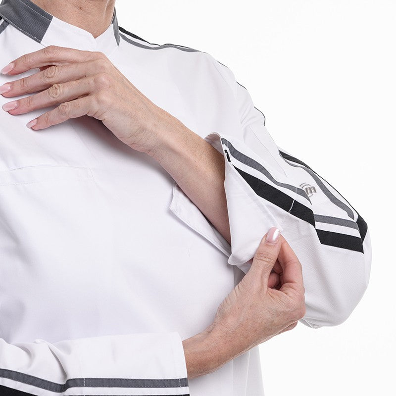 Détail manche longue de la veste GC score femme Molinel