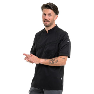 Veste Restauration Homme Lemongrass Manches Courtes Noir - LAFONT
