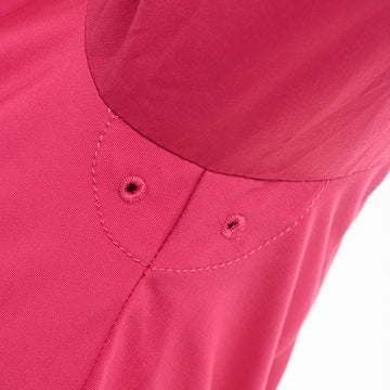 Détail de l'aération de la veste de cuisine double col Fuschia Lafont