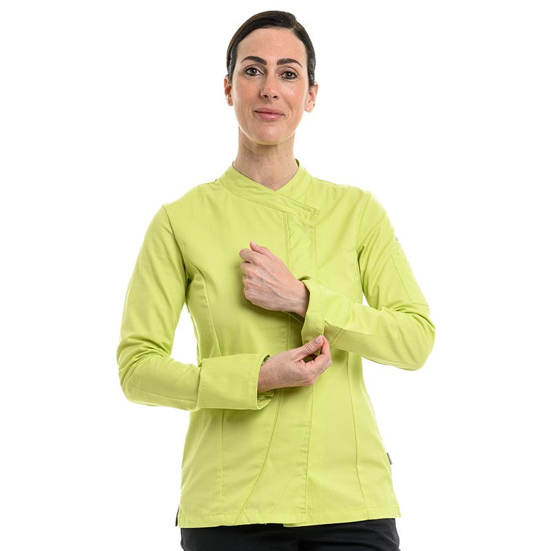 Veste de cuisine femme coupe ceintrée Saffron Anis Lafont