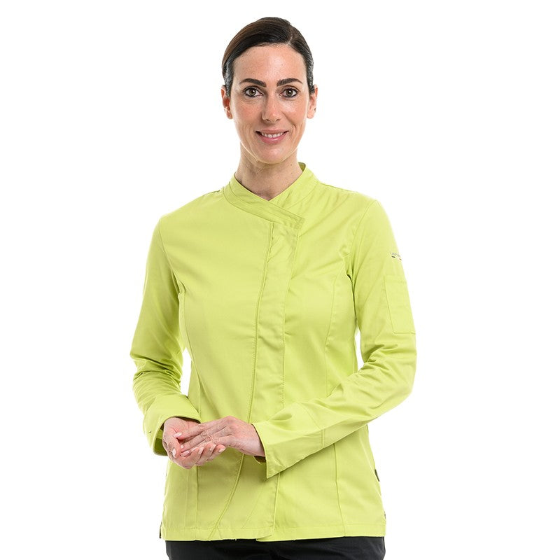 Veste de Cuisine Femme Saffron Manches Longues Anis - LAFONT