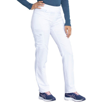 Pantalon Médical Femme 6 Poches de dickies blanc vue de face