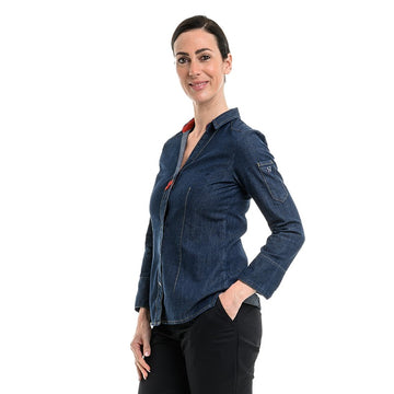 Veste de cuisine type chemise Verveine Robur pour femme