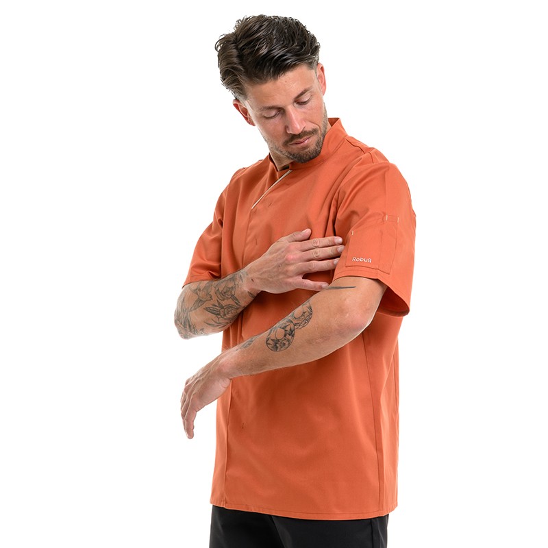Veste de cuisine homme Robur coloris terracotta