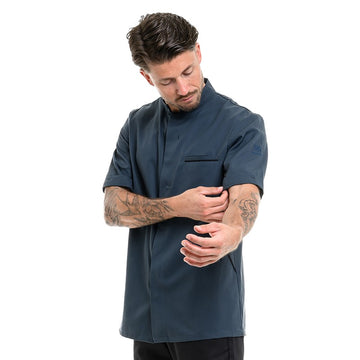 Veste de cuisine avec matière écoresponsable lyocell tencel et polystyrène recyclé seaqual Robur