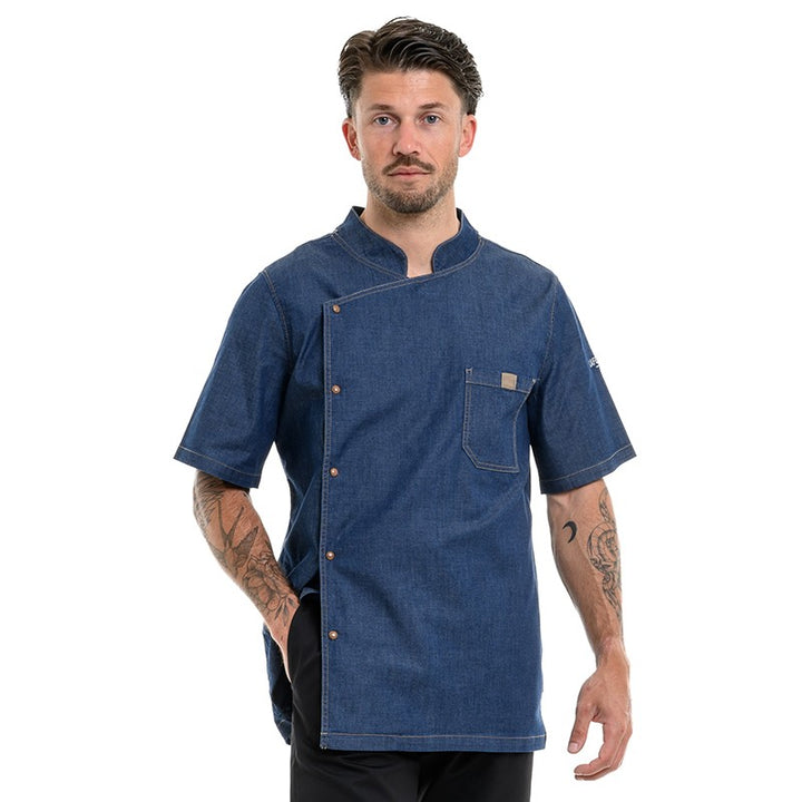 Veste de cuisine homme Lafont avec fermeture asymétrique