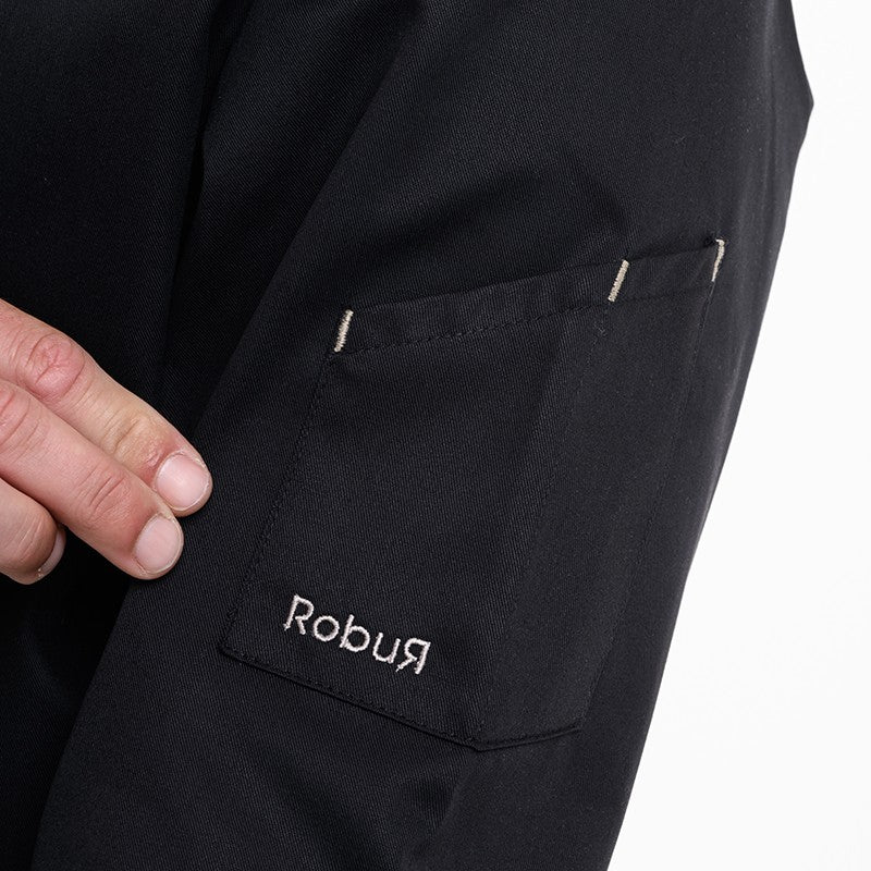 Détail de la veste de cuisine homme Harti Robur