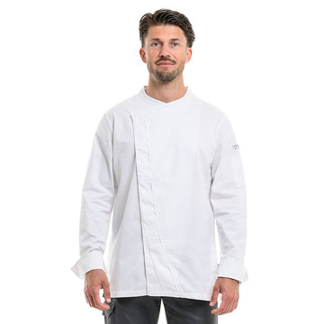 Veste de Cuisine Homme Mint Manches Longues Blanc - LAFONT