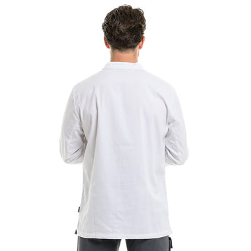 Dos Veste de Cuisine Homme Mint Manches Longues Blanc - LAFONT