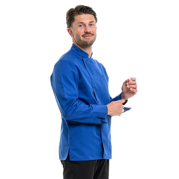 Vêtement de cuisine gamme Texas nouveauté Manelli en coloris bleu royal
