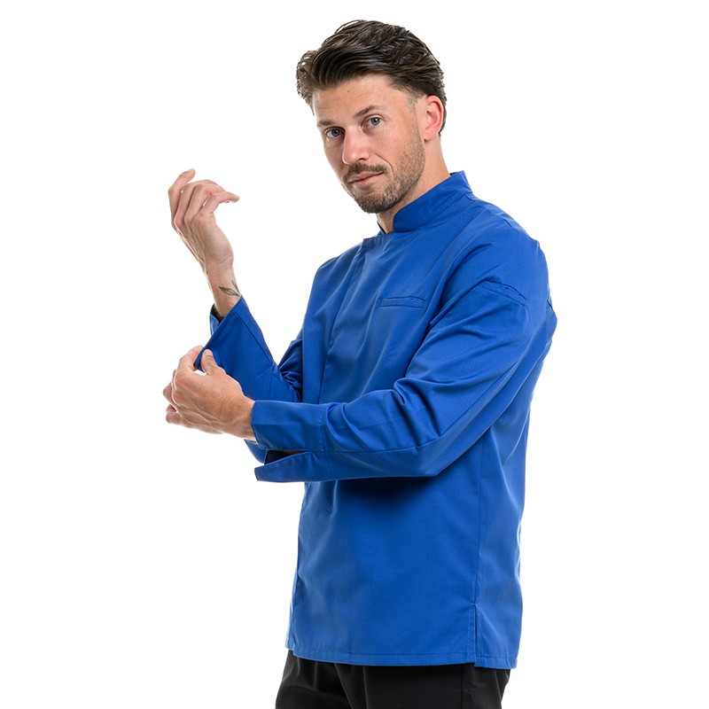 Veste de Cuisine Homme Texas Manches Longues Royal