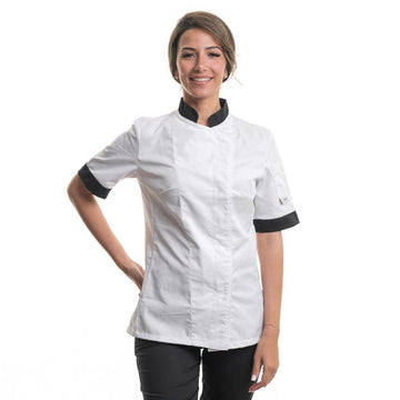 Veste de cuisine femme à manches courtes de la marque Manelli - Gamme Jena
