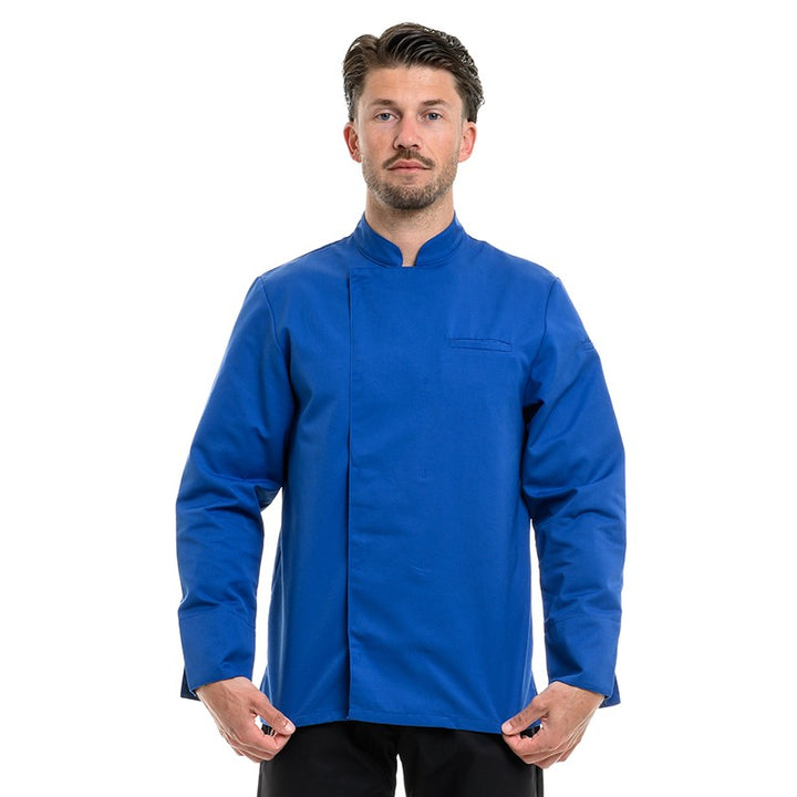 Veste de Cuisine Homme Texas Manches Longues Royal - MANELLI
