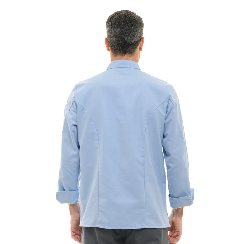 Dos Veste de Cuisine Homme Texas Manches Longues Ciel