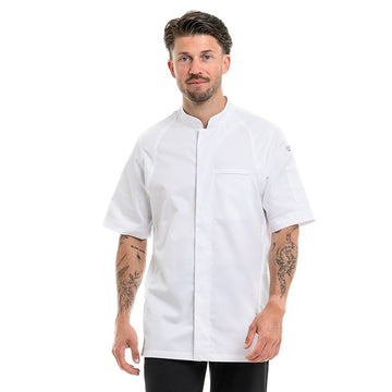 Veste de cuisine blanche manches courtes Lafont