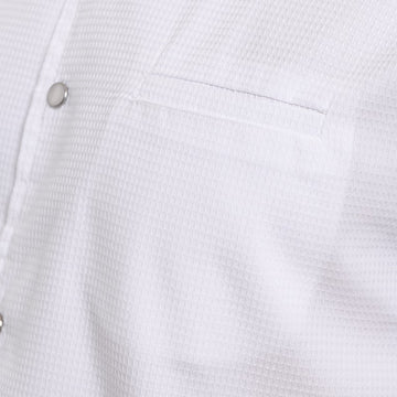 Zoom Veste de Cuisine Homme Paris Manches Courtes Blanche - MANELLI