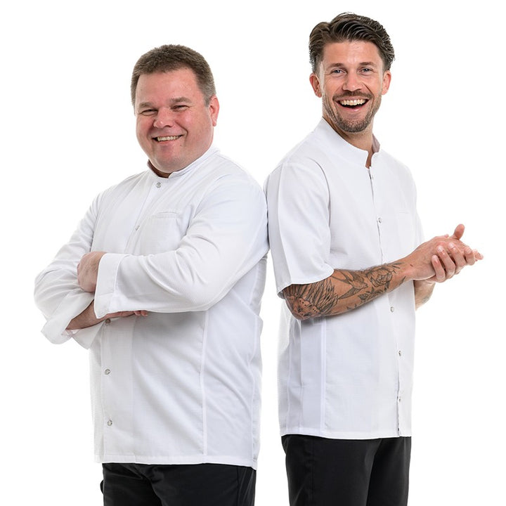 Mise en scène tenue de cuisine gaufrée de la marque Manelli -Paris