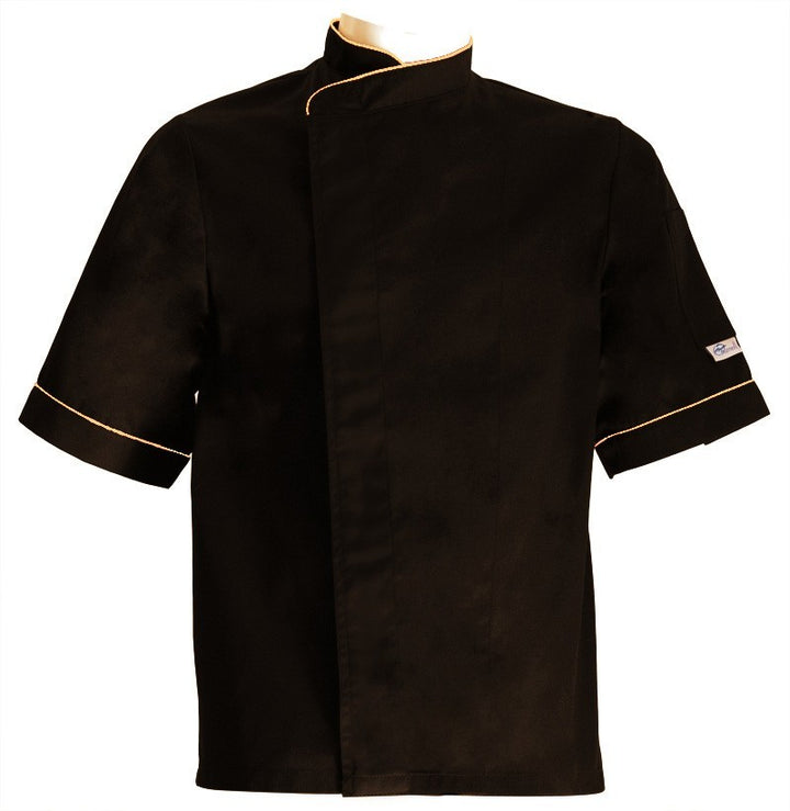 Veste de Cuisine Noire Liseré