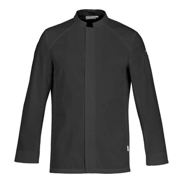Veste de cuisine Basil 2 de la marque Lafont cuisine - manches longues et coloris noir