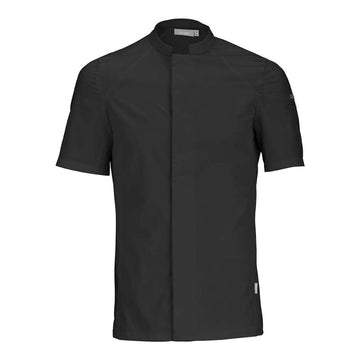 Veste de cuisine Basil 2 à manches courtes noire Lafont Cuisine