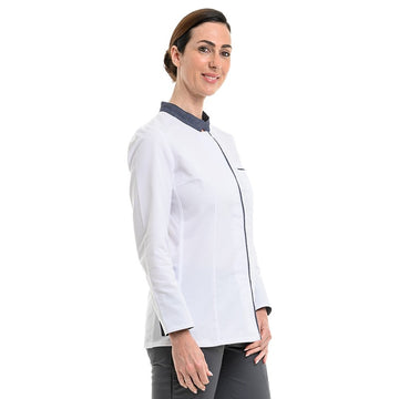 Veste de cuisine avec col denim modèle Elbax marque Robur