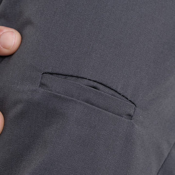 Détail poche stylo veste de cuisine homme grise Manelli