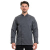 Veste de Cuisine Homme Texas Manches Longues Gris - MANELLI