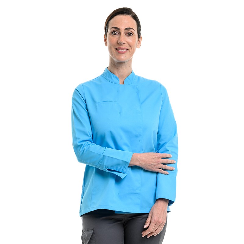 Veste de cuisine californie turquoise de la marque Manelli