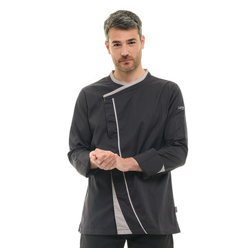 Veste de Cuisine Homme Mint Manches Longues Gris - LAFONT