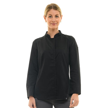 Veste de cuisine pro noire femme Greta