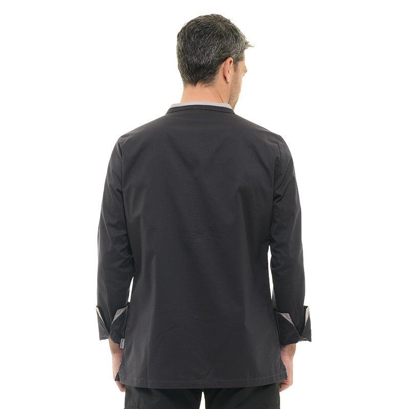 Dos Veste de Cuisine Homme Mint Manches Longues Gris - LAFONT