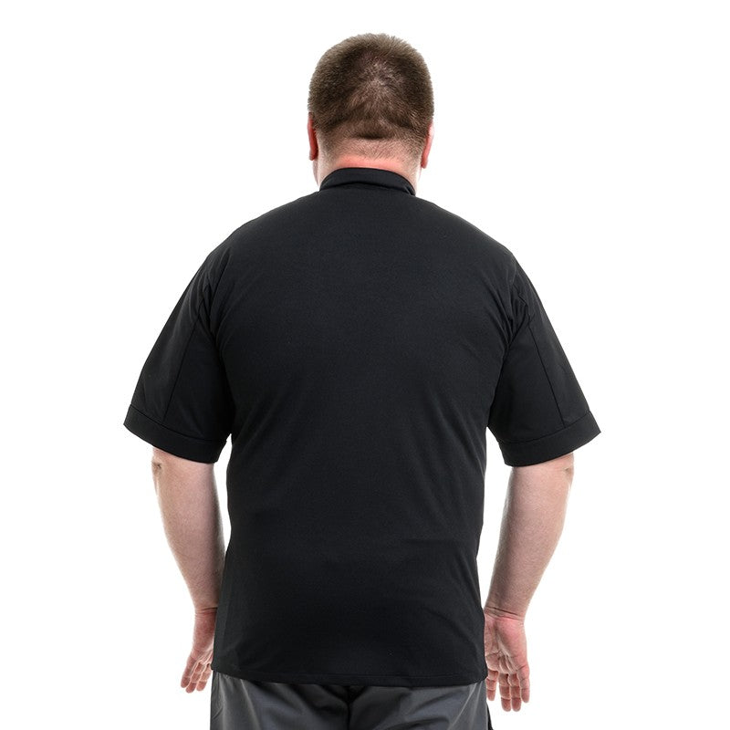 Dos de la veste de cuisine grande taille avec maille aérée dans le dos modèle toner Manelli