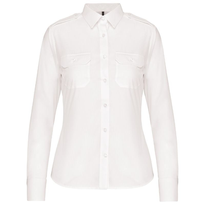 Chemise pilote à manches longues pour femme marque Kariban