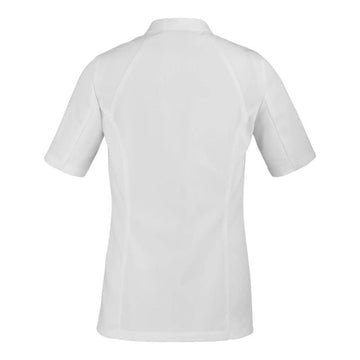 Dos veste de cuisine beige manches courtes