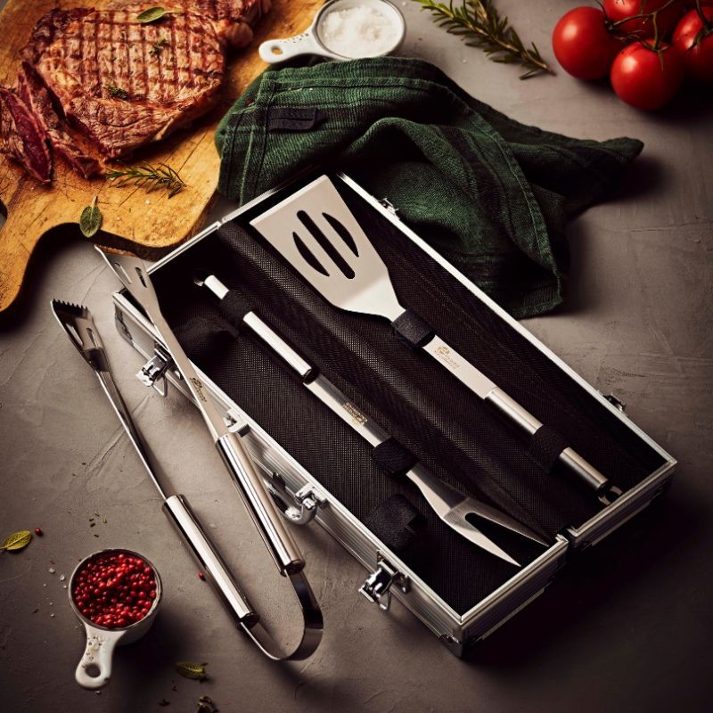 Valise Métal 3 Pièces Barbecue PRADEL EXCELLENCE