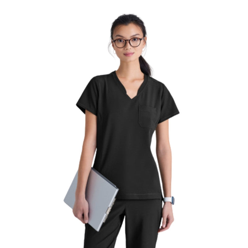 Blouse medicale Sway noir avant